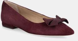 Lauren Ralph Lauren velúr balerina Londyn Bow - piros Női 37