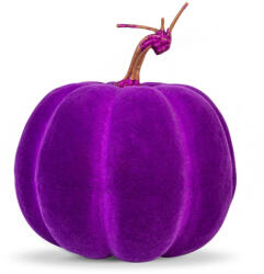 Family Decorațiune de Halloween - dovleac - 16, 5 cm - mov - spumă - cu sclipici (56540B)
