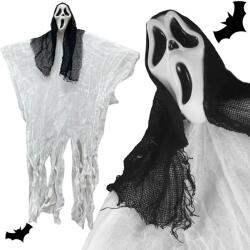 Verk Group Decorație suspendată de Halloween: Fantomă cu mască Scream, 90 cm (26140)
