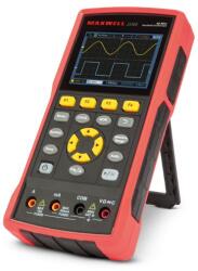 Maxwell-Digital Osciloscop portabil cu acumulator și funcție de multimetru, 40MHz, 400V, roșu (25360)