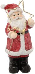 BackHomeLiving Figurină de Moș Crăciun cu Stea LED - 12 x 10 x 23 cm (GOT5364)