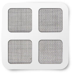 Garden of Eden Petic autoadeziv pentru reparația Plasei de țânțari - 10 x 10 cm - Negru - 4 buc/pachet (11610BK)
