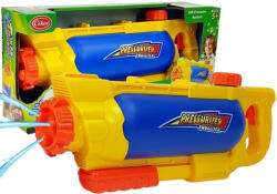 LEAN Toys Pistol de apă galben-albastru cu rezervor de 1450 ml, pentru copii de la 5 ani (8188)