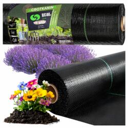 Real Agrowłóknina 90g 0, 8x50m UV-rezistentă Negru pentru Grădinărit de Iarnă (RC-K-885 - ZŁOŻONA NA PÓŁ)