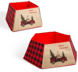 Family Collection Guler pentru piciorul bradului de Crăciun - model cu mașinuțe - 55 x 26 cm (58557B)