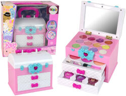 LEAN Toys Set de frumusețe în valiză roz și alb (15796)