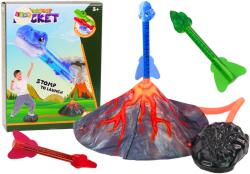 LEAN Toys Set de Joc cu Rachete Dinozaur și Vulcan Reglabil (19733)