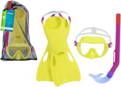 Bestway Set de scufundări pentru copii Bestway: mască, labe de înot și tub - galben (9537)