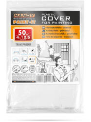 Handy Folie de protecție pentru pictură HDPE 5 microni 4 x 12, 5 m transparentă (11203D)