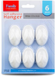 Bewello Cârlige adezive din plastic (6 buc. ) (57348)