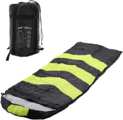 Gardenline Sac de dormit - 220 x 75 cm, gri-portocaliu și gri-verde lime (CAM9387) Sac de dormit