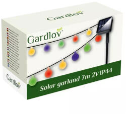 Gardlov Șir solar de lumini pentru grădină - 7 m - 50 de globuri (00023865)