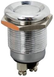  Buton Metalic Rezistent la Apă, SPST, 2A-250V, IP66 (09078)