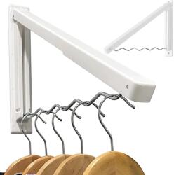 Verk Group Organizator pentru haine montabil pe perete, retractabil (27202) Raft