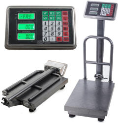 VERK GROUP Cântar electronic cu platformă - Capacitate 100 kg, LCD și alimentare pe baterii (17109)