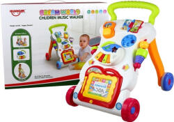 LEAN Toys Jucărie Multifuncțională de Împins Pentru Primele Pași ai Bebelușului (2222)