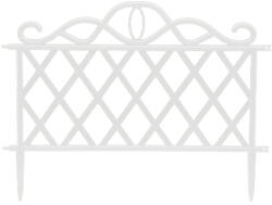 Garden of Eden Bordura / Gard pentru Patul de Flori 45 x 35 cm - Alb (5 buc. ) (11468L)