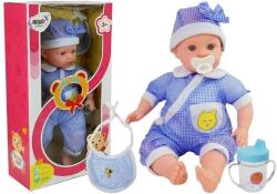 LEAN Toys Păpușa Babababa de 45 cm în Îmbrăcăminte Albastră (7085)