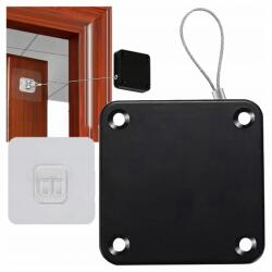 Real Închizător Automat de Ușă cu Sfoară Retractabilă, Negru, 1000g, 1, 2m (RC-K-1350)