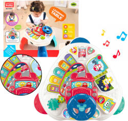 LEAN Toys Masa Interactivă de Învățare cu Volan și Pian, Colorată (22714)