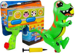 LEAN Toys Pistol de apă cu pompă în formă de dinozaur verde Inna (8210)