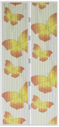 Garden of Eden Plasa Tantari pentru Usi cu Inchidere Magnetica - Model cu Fluture - 100x210 cm - Alba (11398L)