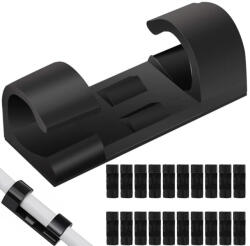 Verk Group Set de 20 de cleme organizatoare pentru cabluri, cu adeziv (06289)