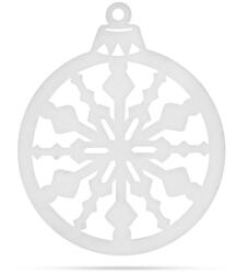Family Collection Decor de Craciun - Glob de Brad - 39, 5 x 42 cm - Alb / Auriu - 58624C (58624C)
