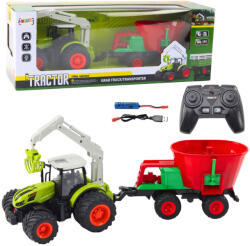 LEAN Toys Tractor Telecomandat de Dimensiuni Mari cu Semănătoare și Braț Rotativ 2.4G (21206)