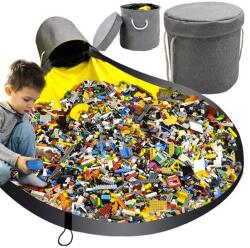 Kruzzel Saltea de joacă cu spațiu de depozitare pentru cuburi de construcție (00019556)
