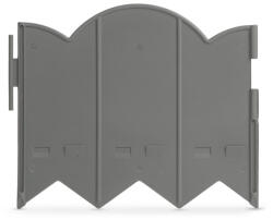 Garden of Eden Bordură pentru straturi de flori / gard - 20 x 17, 5 cm - gri - 12 bucăți / pachet (11468M)