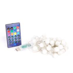 Phenom Șir de Lumini Inteligent RGBIC - 5 m - Bluetooth și Mod Muzical - Alimentare USB - IP65 (58382D)