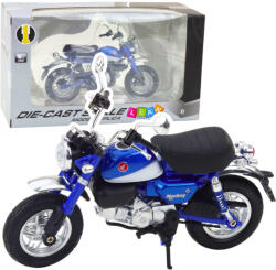 LEAN Toys Model Motocicletă Retro Albastru Metalic la Scară 1: 12 (22624)