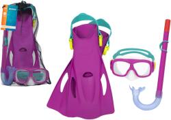 Bestway Set de scufundări Bestway roz, cu mască, tub și labe de înot (11388)