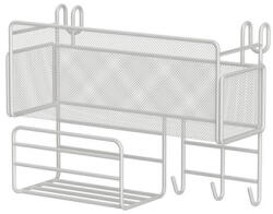 Verk Group Organizator de perete cu rafturi și cârlige - 37 x 25 x 13 cm (27228) Raft