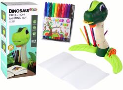 LEAN Toys Proiector Interactiv pentru Desenat Dinozauri cu Sunete și Accesorii (16321)