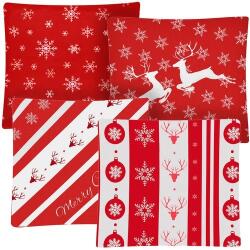 Ruhhy Set de 4 huse de pernă decorative de Crăciun - 40x40 cm (00024827)