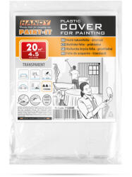 Handy Folie de protecție pentru pictură - HDPE - 10 microni - 4 x 5 m - Transparentă (11203E)