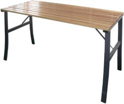 Garden Line Masă de grădină, 120 x 60 x 71 cm, lemn natural / gri (MEB6582)
