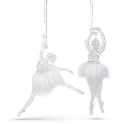 Family Collection Ornament de Craciun - Balerina acrilica - 14 x 4 x 4 cm (58512)