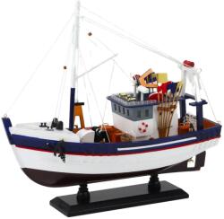 LEAN Toys Model de barcă de pescuit decorativ - 37x34 cm (22584)