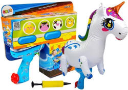LEAN Toys Pistol de Apă Unicorn Inflabil cu Pompă de Dimensiuni Mari (8211)