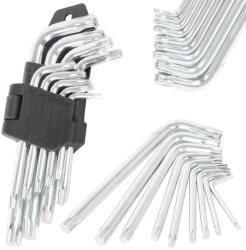 VERK GROUP Set chei Torx și imbus 9 buc, 1.5-10 mm, în suport plastic (11285) Cheie imbus