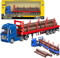 HUINA Camiom transportor de lemne Huina, structură metalică, Roșu (22781)