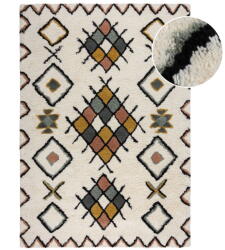 Flair Rugs Krémszínű kézi szövésű gyapjú szőnyeg 160x230 cm Moroccan Midar - Flair Rugs