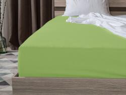  Cearsaf jersey cu lycra verde 90 x 200 cm