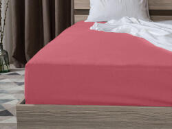  Cearsaf jersey cu lycra rosu 90 x 200 cm