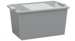 Keter Bi box L tárolódoboz 40L palomaszürke/transzparens 55x35x28cm (8454000059401)