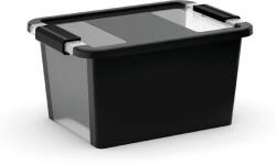 Keter Bi box L tárolódoboz 40L fekete 55x35x28cm (8454000047306)