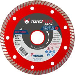 Toroflex RED TURBO gyémánttárcsa 115x1, 2x22, 2/SH8 (010301-0021) - hegessz